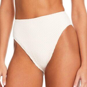 Sanctuary Womens Mesh High-Waist Bikini White Sand M